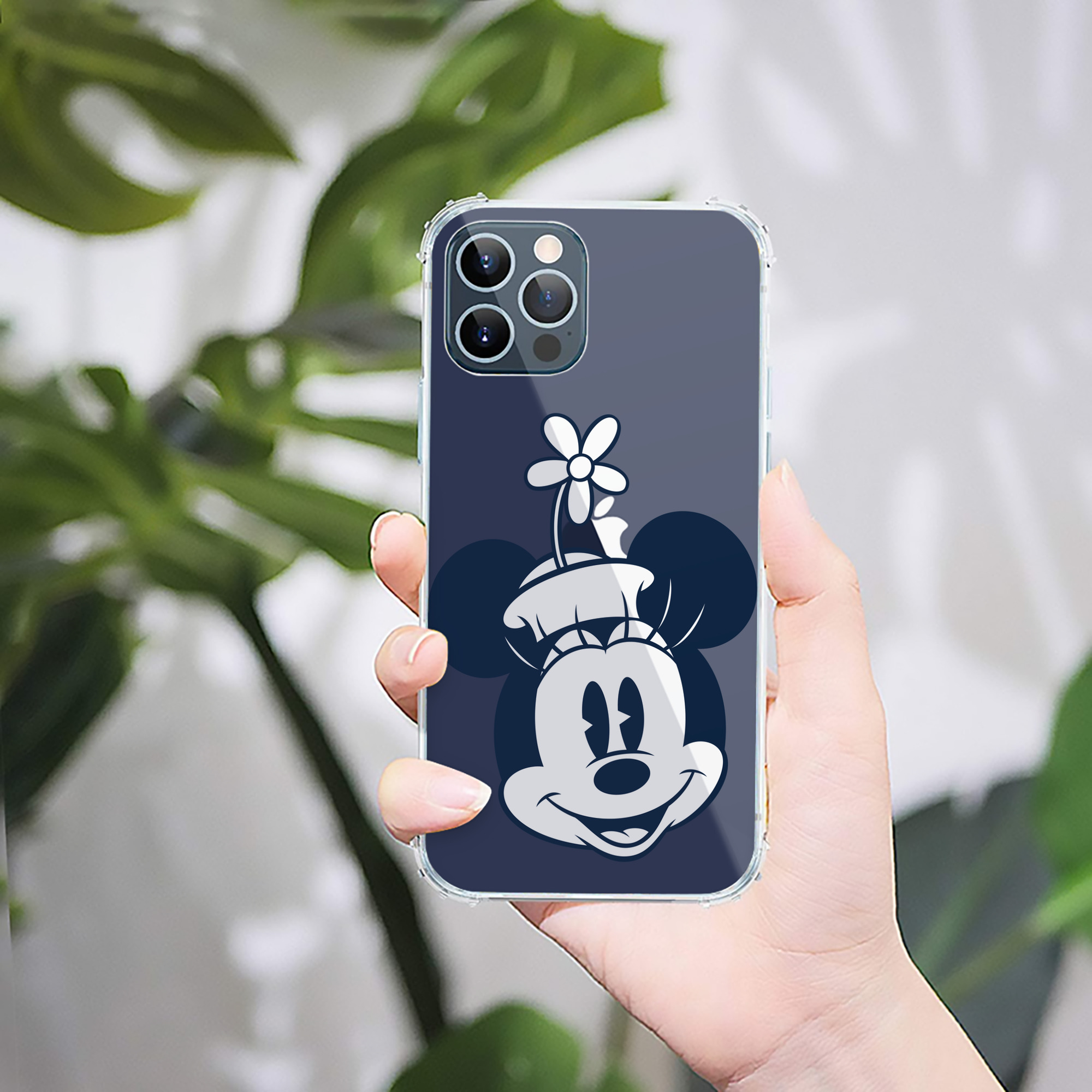 （画像用） ミッキーマウス Mickey Mouse 【iPhone 12シリーズ対応】透明スマホケース（クリアソフトケース）